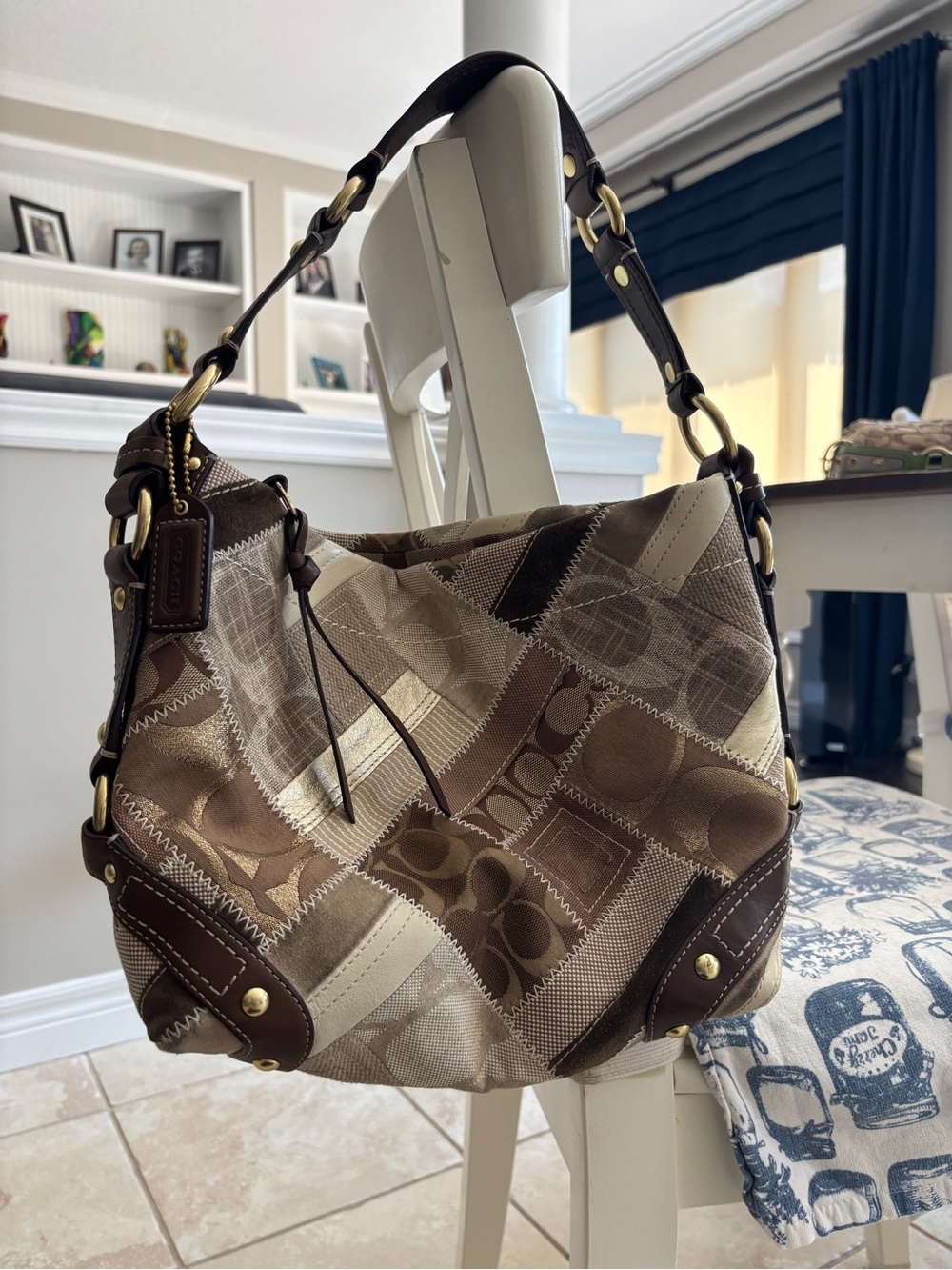 Rare 2008 Coach Patchwork Carly Bag